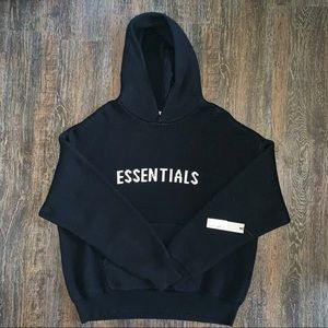 Fear of God (F/W20) Black Pullover Knit Hoodie